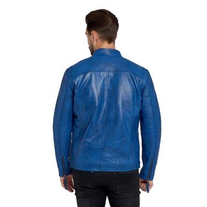 Chaqueta de Cuero Genuino Personalizada para Motociclistas, Estilo Urbano, Delgada, para Invierno, Resistente al Viento, Chaquetas de Cuero a la Moda - Product Image 6