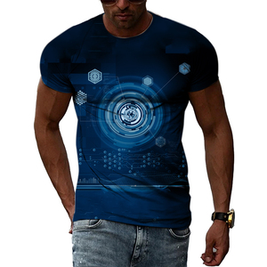 Men's Casual 3D Printed T shirt Short-Sleeved Fit Oversized Top with Birthday Sublimation High Quality 100% Cotton Men T-Shirts - Product Image 3