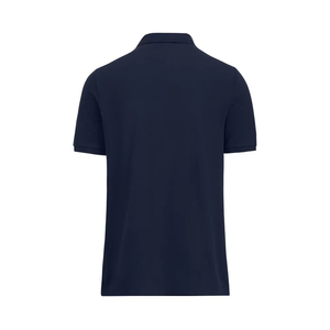 Men's <b>Navy</b> <b>Blue</b> Short Sleeve <b>Polo</b> <b>Shirt</b> 100% Cotton Pique Fabric Anti-shrink Regular Fit Casual Wear Solid Color Knitted Design - Product Image 2