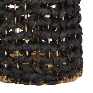 Cesta negra de jacinto de agua tejida con forma de hueso, hecha a mano, para almacenamiento, venta al por mayor, ecológica, fabricada en Vietnam - Product Image 6