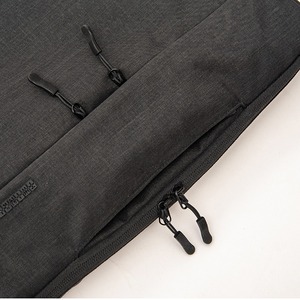 Bolso para portátil de cuero negro, bolso de hombro de gran capacidad, maletín multicompartimentos, bolso de negocios. - Product Image 3