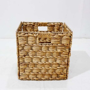 <b>Square</b> Woven Rattan Storage <b>Basket</b> Handmade Rustic Design for Living Room Organizing Toys and Laundry - Product Image 3