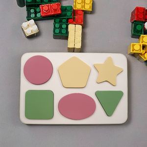 Ensemble de blocs de construction pour enfants en contreplaqué de pin américain du Vietnam, pour les zones de jeu et coins de lecture décontractés dans les chambres d'enfants - Product Image 6