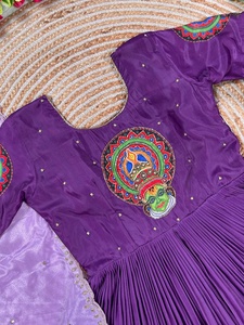 Vestido Largo Anarkali Étnico Indio - Edición con Trabajo Artesanal Maggam - Product Image 3