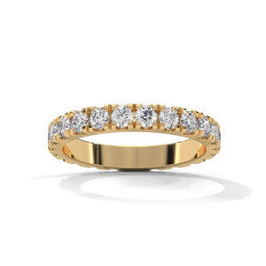 Anillo de Boda Clásico con Diamantes de Punta Compartida - Product Image 4