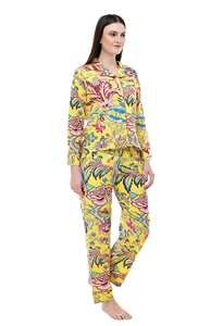 Pijama de algodón para mujer, camisón de verano para la playa, camisón de algodón suave estampado, camisón con botones, camisa de pijama estampada - Product Image 3