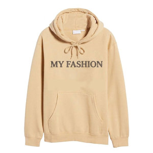 Sudadera con Capucha para Hombre, Estilo Urbano, de Algodón Grueso con Bordado y Diseño de Costuras Frontales - Product Image 1