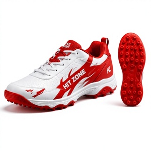professional cricket rubber stud shoes hit zone brand strong grip outsole flexible sole comfortable fit for <b>long</b> <b>matches</b> - Product Image 1