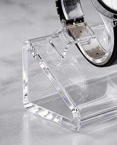 Support de montre en acrylique noir et blanc |   Support d'affichage de montres haut de gamme pour les magasins de détail et les salles d'exposition - Product Image 2
