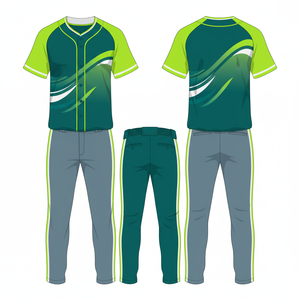 Pantalons de baseball en gros, maillots de baseball pour jeunes, uniformes de baseball en gros, haute qualité, personnalisés, imprimés, respirants, séchage rapide - Product Image 3