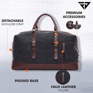 Sac de voyage en cuir vintage en forme de baril, fermeture éclair, poignée unique, unisexe, pour la gym, grande capacité, bandoulière, logo personnalisé - Product Image 6