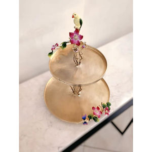 Bol de luxe pour servir les aliments, forme irrégulière, intérieur plaqué or de haute qualité et extérieur blanc, très vendu. - Product Image 4