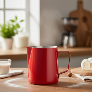 Montalatte in acciaio inossidabile da 12 Oz per uso professionale per schiuma di latte - Product Image 3