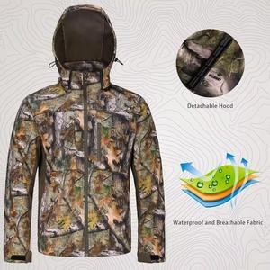 Ensemble veste et pantalon de chasse camouflage pour homme, imperméable, coupe-vent, respirant, chaud, vêtements d'extérieur - Product Image 5