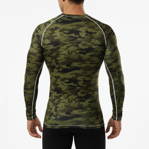 <b>Custom</b> Men long Sleeve <b>Compression</b> <b>Shirts</b> MMA BJJ Rash Guard Eco Friendly Anti Bacterial Breathable Quick Dry Wholesale thermal - Product Image 3