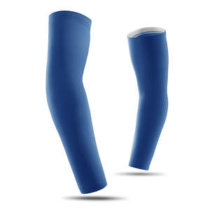 Mangas de compresión deportivas con protección UV, tela elástica transpirable para gimnasio, correr, ciclismo, venta al por mayor. - Product Image 5