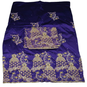 2026 Impresionante y Elegante Wrapper Nigeriano George con Diseño Exclusivo de Patrones Florales para Ocasiones Especiales - Product Image 1