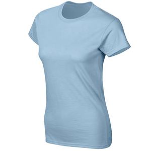 ที่กําหนดเองผ้าฝ้าย95% 5%อีลาสเทนสลิมฟิตผู้หญิงเสื้อยืดชุดเสื้อลูกเรือคอฮิปฮอปเซ็กซี่ติดตั้งสุภาพสตรีท็อปส์อุปกรณ์ด้านนอก - Product Image 2