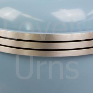 โกศบรรจุอัฐิสีฟ้าอ่อนขนาดใหญ่  โกศโลหะสำหรับงานศพและอนุสรณ์  โกศสำหรับบรรจุอัฐิของผู้ใหญ่  โรงงานผู้ผลิตและจำหน่ายแบบ OEM ODM - Product Image 3