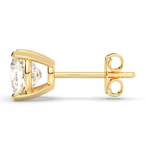 ต่างหูเพชรเลี้ยงในห้องปฏิบัติการ 2.2 กะรัต แบบเกลียวหลังทองคำแท้ 14K จากโรงงาน REYRS ราคาขายส่ง เหมาะสำหรับใส่ทุกวัน เครื่องประดับคุณภาพสูง - Product Image 3