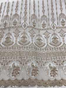 Tissu brodé de perles, dentelle perlée en maille pour robes de mariée et tenues de soirée – Vente en gros pour les acheteurs de mode mondiaux - Product Image 2