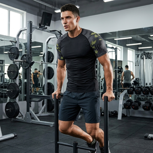 Camiseta Deportiva de Manga Corta para Hombre, para MMA, con Compresión de Alto Rendimiento, Tejido de Alta Calidad para Fitness y Deportes - Product Image 6