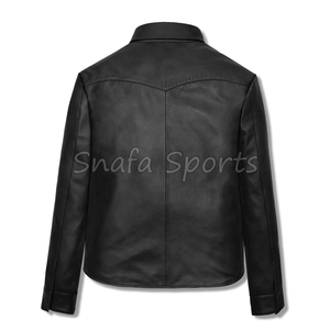Men's Fashion Leather Jacket Trendy Slim Fit Motorcycle Biker Coat Stylish Winter Fashion Durable Comfortable Outerwear - Product Image 2