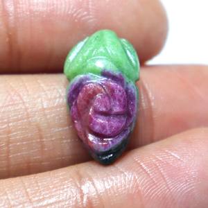 Cabujón de Zoisita Rubí Natural Tallado, Gema de Rubí Tallada a Mano, Piedra Suelta Lisa, Proveedor Mayorista para Joyería - Product Image 2