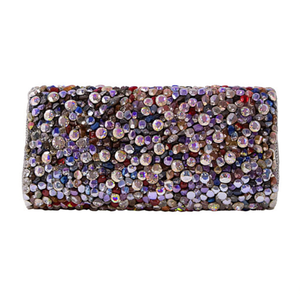 Indian Traditional Luxury Handbag Multicolor <b>Crystal</b> Glass <b>Beaded</b> Durable Artisan Craft Premium Baguette Fashion Accessories - Product Image 2