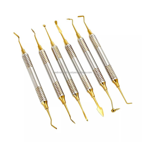 Ensemble de 6 instruments de restauration dentaire en composite, en acier inoxydable, manuel, certifié CE, OEM ODM, fournisseur en gros Medivolve - Product Image 1