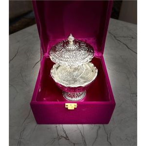 Juego de taza y platillo de metal de lujo con bandeja de servicio en caja de terciopelo, vajilla para hostelería al por mayor, juego de café plateado para regalo - Product Image 5