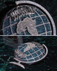 Pendentif globe carte d'Afrique en argent sterling 925, moissanite VVS micro-pavée, passe le testeur de diamant, bijou tendance hip-hop - Product Image 2