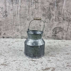 Mini Galvanized Metal Bucket Vase Rustic Flower Pot for Tabletop Home Garden Decor Wholesale Bulk - Product Image 5