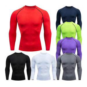 <b>Top</b> Quality OEM Unisex Rashguards <b>Long</b> <b>Sleeves</b> BJJ MMA Compression Shirts Rash Guards Custom for BJJ Rash Guard MMA <b>Workout</b> Gym - Product Image 1