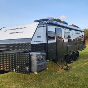 Caravane Mini 4x4 Moderne Économique pour 4 Personnes, Remorque de Camping Tout-Terrain en Fibre de Verre avec Douche et Toilettes pour Aventures en Plein Air - Product Image 4
