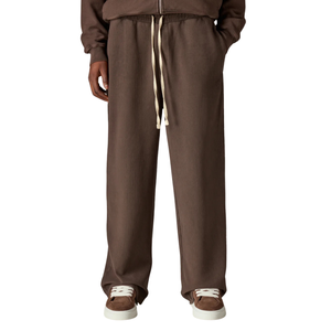 Conjunto Deportivo Completo para Hombre con Sudadera de Cuello Alto y Pantalones Rectos con Cordón Ajustable, Corte Regular, Dos Piezas, Ropa Casual Urbana - Product Image 4