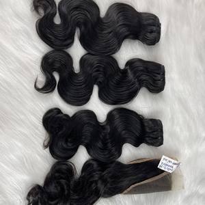 Super Venta Negro Onda Del Cuerpo Trama 100% Extensiones De Cabello Humano Vietnamita Mejor Calidad Sin Caída Sin enredos Sedoso Listo Para Enviar - Product Image 4