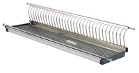OEM/ODM Lemari Dapur Lipat 2 Tingkat Bahan Stainless Steel Modern dengan Penyimpanan Piring dan Mangkuk