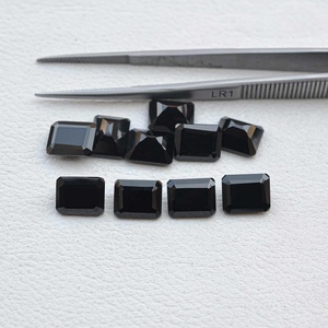 9x11mm Natural Black <b>Onyx</b> Faceted Octagon Cut IGI Certified Loose Gemstone For Ring <b>Bracelet</b> Necklace Jewelry At Fast Shipping - Product Image 2