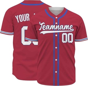 Camiseta de Béisbol Personalizada con Botones al Frente, Tejido Transpirable y Ligero de Secado Rápido para Equipos - Product Image 3