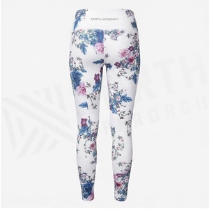 Leggings de yoga taille haute à imprimé floral North Approach, extensibles dans quatre directions, en Spandex et Polyester, pour femme - Product Image 2