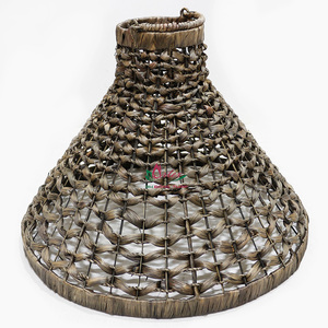 Artex Dong Thap Handmade <b>Boho</b> Pendant Light with Stylish Seagrass Weaving <b>Lampshade</b> for Bedroom & Living Room Direct Factory - Product Image 2