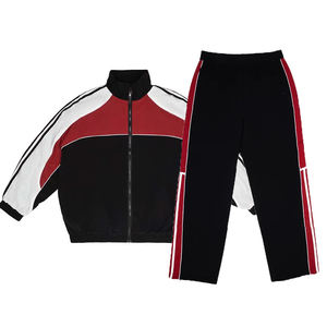 Ensembles assortis deux pièces personnalisés pour hommes, vente en gros, 100 % polyester imprimé, grandes tailles, coupe-vent, survêtements, vestes d'extérieur - Product Image 6