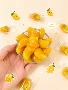 Caramelos de Goma de Mango Suaves y Masticables, con Sabor y Jugo de Mango Real, en Oferta |   Venta al por Mayor, OEM, Marca Privada - Product Image 4