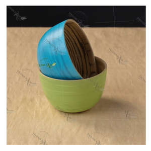 Tazones Desechables de Bambú Vietnamita, Diseño Clásico Ecológico, Personalizados para Fiestas y Uso Doméstico, Hechos a Mano, Sostenibles - Product Image 1