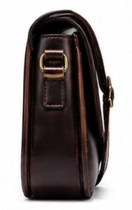 Vintage Genuine Leather Fashion Saddle Crossbody <b>Bag</b> for Women Handmade Shoulder Purse with Adjustable Strap Daily Life Use - Product Image 4