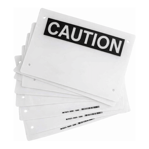 Fundas de Laminación Transparentes Impermeables Brady OSHA para Señales de Seguridad y Etiquetas de Advertencia - Product Image 2