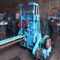 Nouvelle extrudeuse de briquettes de charbon et de nid d'abeille Bohan à prix d'usine, 50 pièces/min, avec moteur AC et roulement, machine de fabrication de briquettes