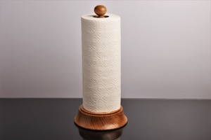 Portarrollos de Papel de Cocina Minimalista de Madera |   Soporte Moderno para Rollos de Cocina - Product Image 3