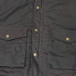 Chaqueta de caza marrón al por mayor, vaqueros aceitados, cortavientos con capucha para invierno, ropa de caza deportiva para exteriores con logotipo personalizado OEM, venta al por mayor - Product Image 5
